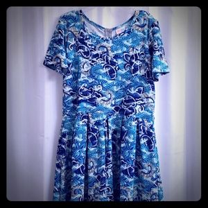 Lularoe blue dress XL